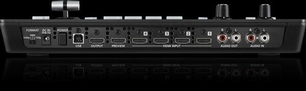 HD VIDEO SWITCHER WITH 4 HDMI INPUTS & 2 OUTPUTS/ SUPPORTS FULL HD 1080P/ 12-CH AUDIO MIXER INCLUDED